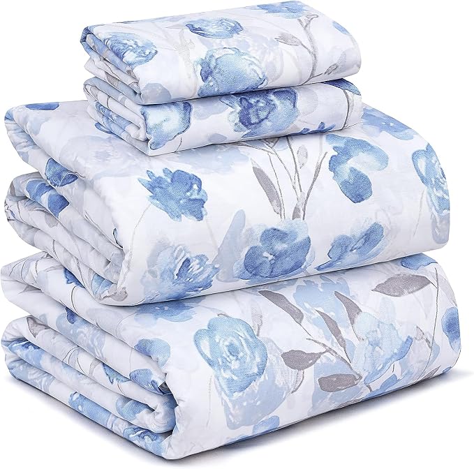 RUVANTI 100% Cotton Sheets – California King Percale Bedding, Cooling & by Ruvanti
