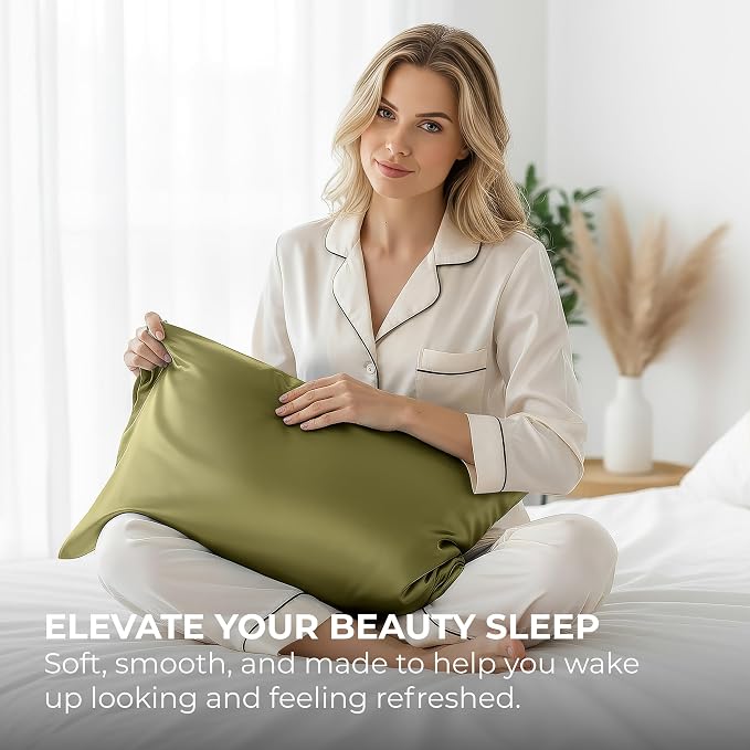 Pure Bedding Satin Pillowcase 2 Pack - Image 5