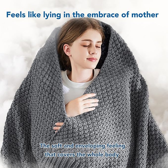 Topcee Knitted Weighted Blanket - Image 4