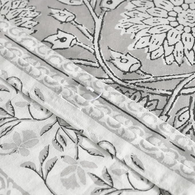 Levtex Home Adare Grey Reversible Twin Duvet Cover Set - Image 6