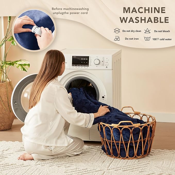Homemate Electric Heated Blanket Full - Image 7