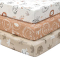 Baby Mini Crib Sheets Boy, Portable 38”x26” Pack and Play Sheets Fitted by FIEMOL