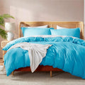 Nestl Bright Blue Duvet Cover Queen Size by Nestl