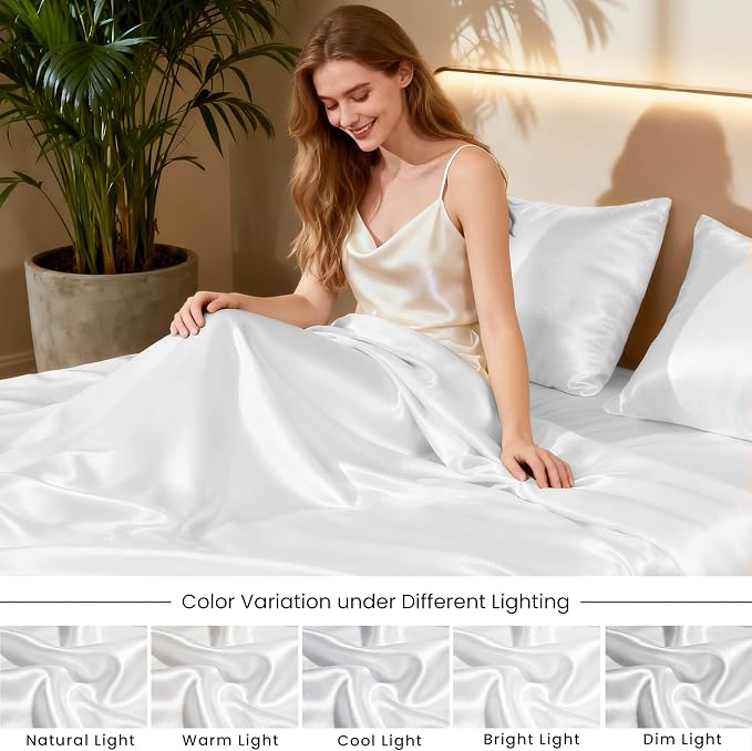 Love's cabin California King Satin Sheet Sets - Image 7