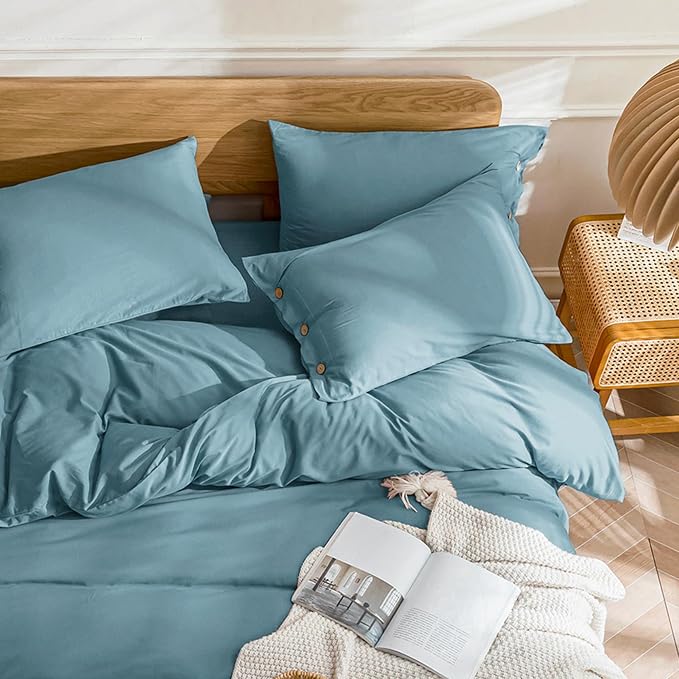 JELLYMONI Cotton Duvet Cover Cal King Size - Image 3