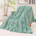 Super Fuzzy Soft Fleece Sherpa Weighted Blanket 15 lbs by EazfyPro