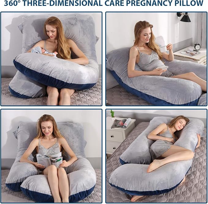 Victostar Pregnancy Pillow, 57 inches U Shaped Maternity Pillow - Image 4