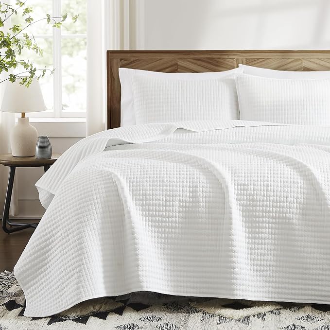 WRENSONGE White California/Oversized King Size Quilt Bedding Set by WRENSONGE