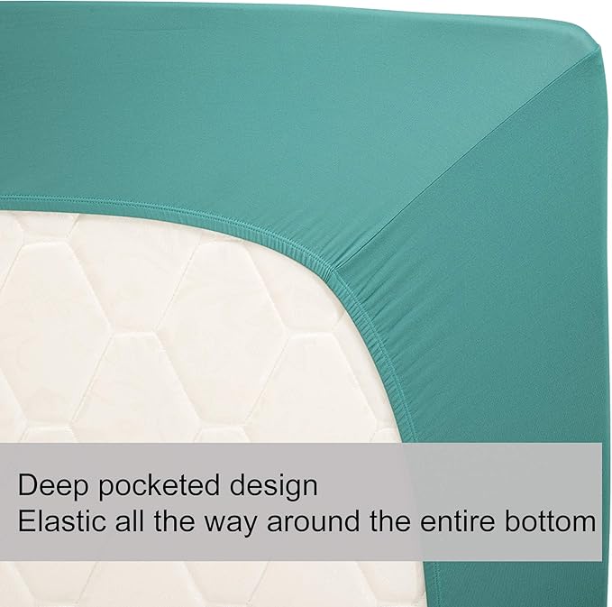 Soft Stretch Twin Size Fitted Sheet Only - Image 5