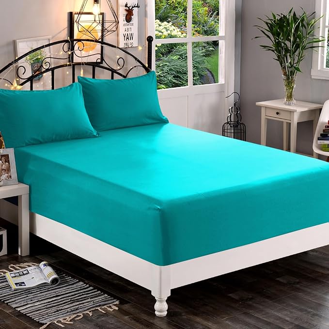 Elegant Comfort 1500 Premium Quality Fitted Sheet Ultra Soft 18-24 Inch Extra - Image 2