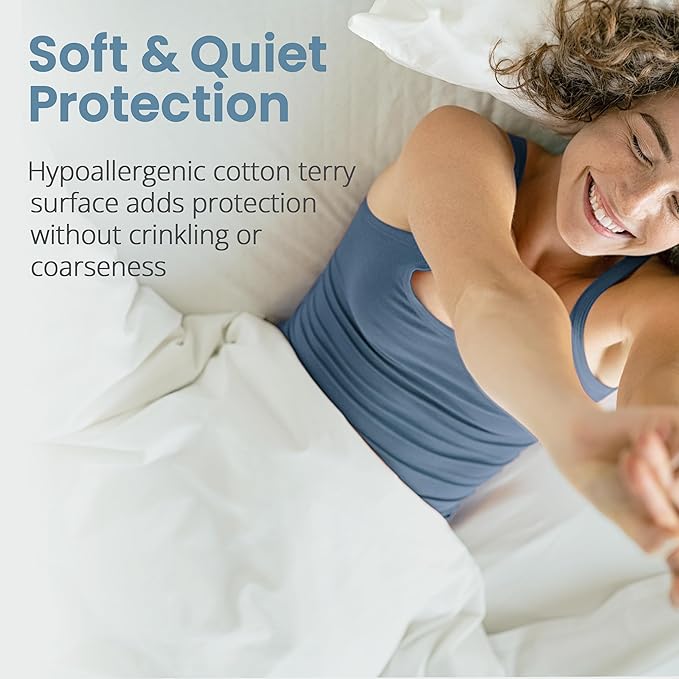 SafeRest Waterproof Twin XL Size Mattress Protector - Image 3