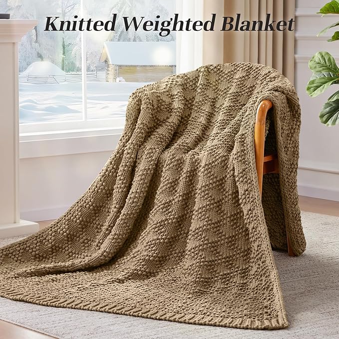 Anysay Knitted Weighted Blanket - Image 2