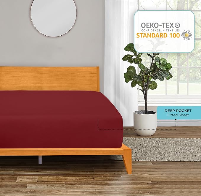 Royale Linens Fitted Sheet King Cal - Image 7
