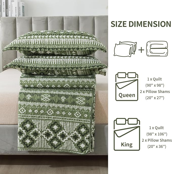 BEDIFANY Quilts Queen Size, Reversible Lightweight Bedspread - Image 7
