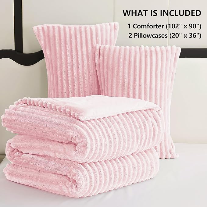CozyLux Fluffy King Size Comforter Set - Image 6