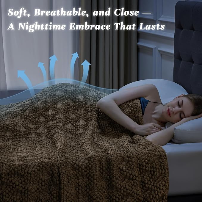 Anysay Knitted Weighted Blanket - Image 3