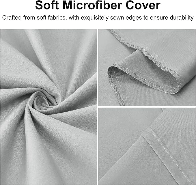 DOWNSTORIA Body Pillow Cover, Ultra Soft Microfiber Long Pillowcase, Envelope - Image 3