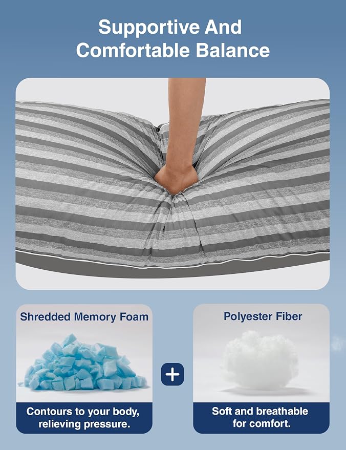 ZonLi Cooling Body Pillow for Adults, Long Pillow - Image 7