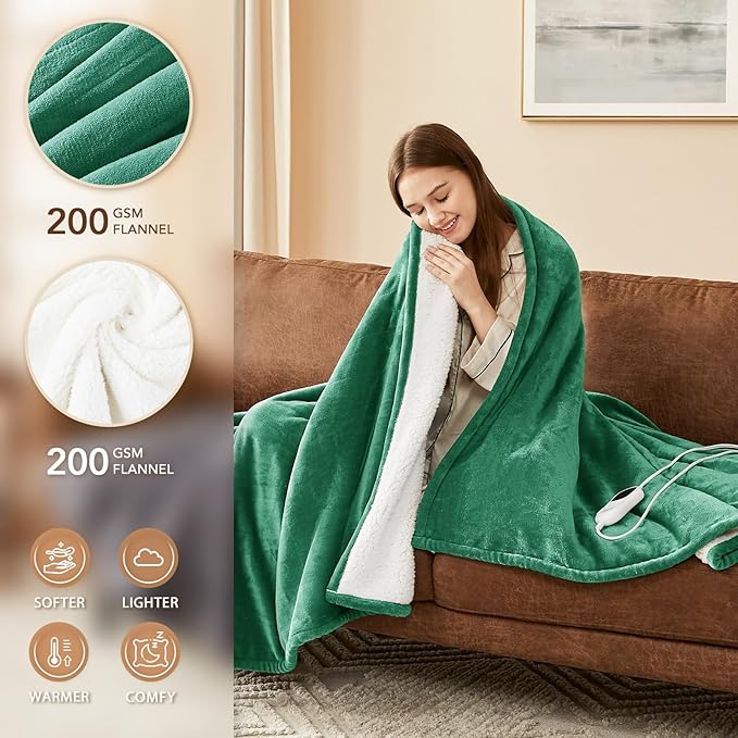 Homemate Electric Heated Blanket Twin Size - Image 2