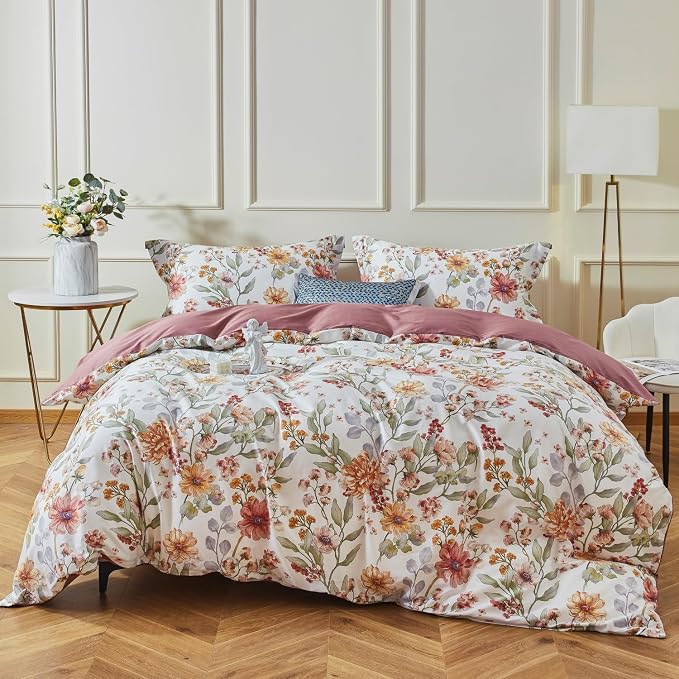 OAITE Duvet Cover Set, 100% Cotton Comforter Cover by OAITE