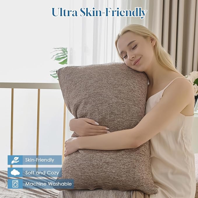 CHOSHOME Cooling Pillow Cases Zipper Pillow Covers Q-Max > 0.45 Zippered - Image 4