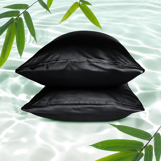 Bare Home 100% Rayon Made from Bamboo Luxury Queen Size Set of 2 Cooling by BareHome