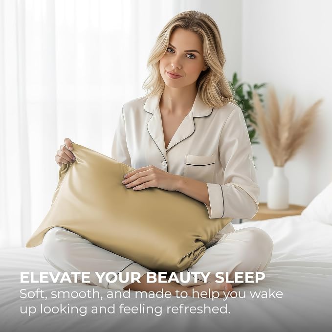 Pure Bedding Satin Pillowcase 2 Pack - Image 5