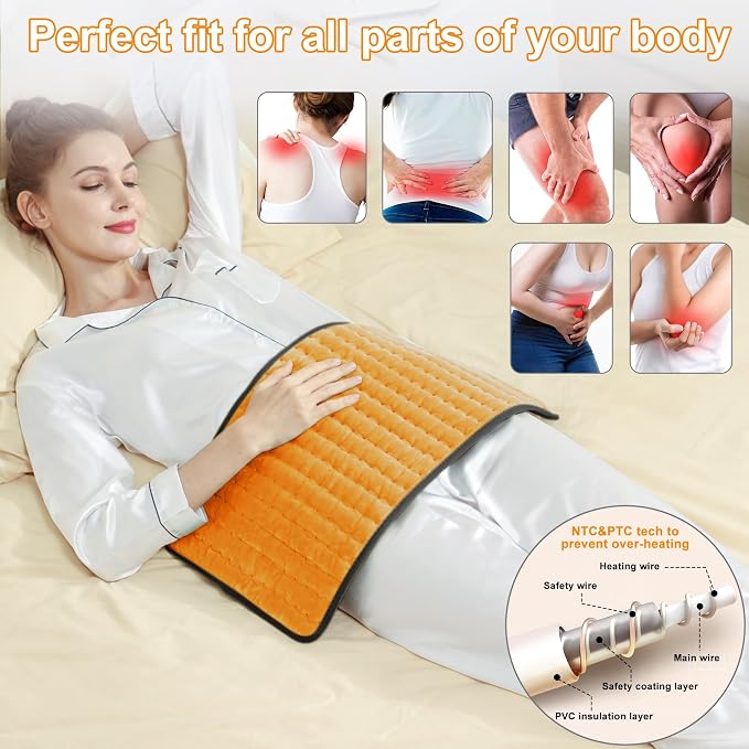 Deepsoon Heating Pad, Electric Heating Pads - Image 2