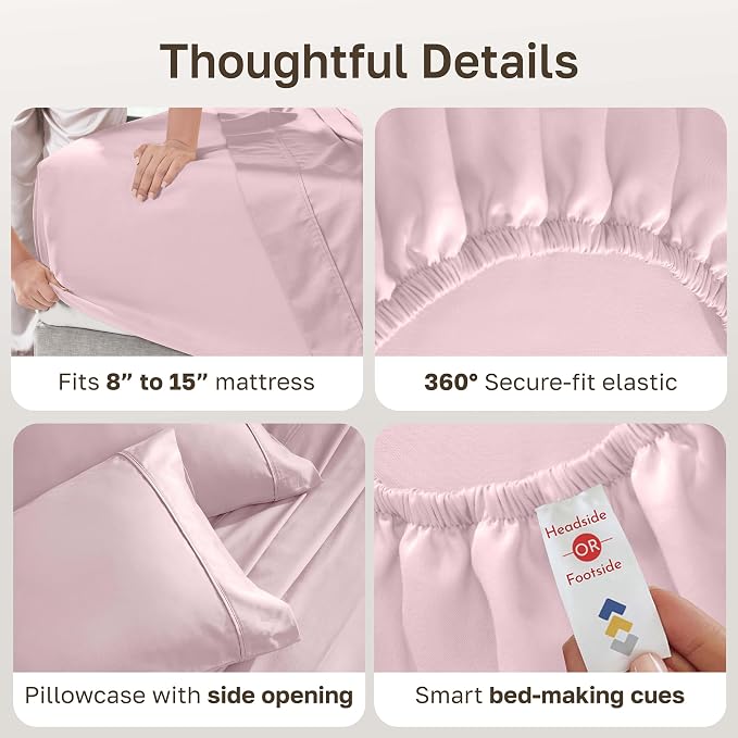 California Design Den Soft Twin XL 100% Cotton Sheet Sets, 400 Thread Count - Image 5