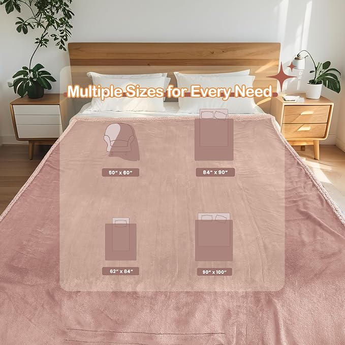 Electric Heated Blanket Throw Size 50" x 60" - Image 7