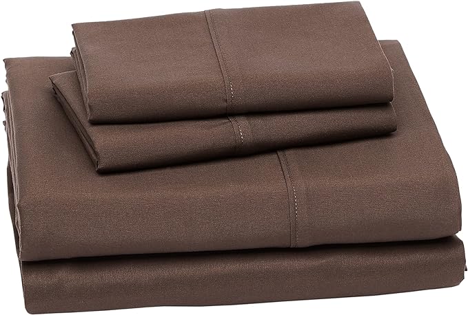 Amazon Basics Breathable Ultra-Soft Microfiber 4 Piece Bed Sheet Set - Image 2