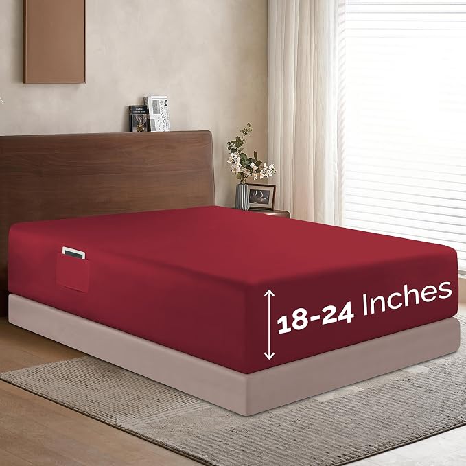 Elegant Comfort 1500 Premium Hotel Quality 18-24 Inches Deep by ELEGANTCOMFORT