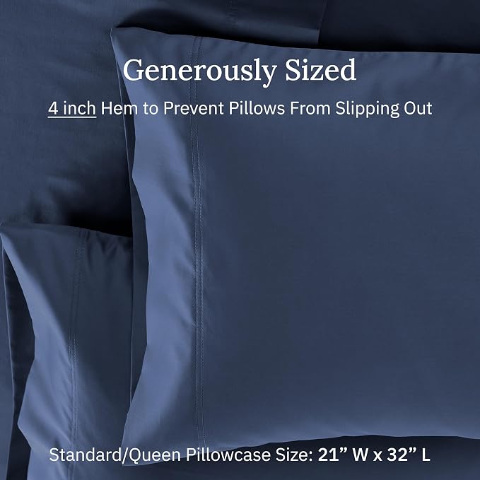 CALIFORNIA DESIGN DEN Luxuriously Soft Hotel Quality 600 Thread Count, 100% - Image 5