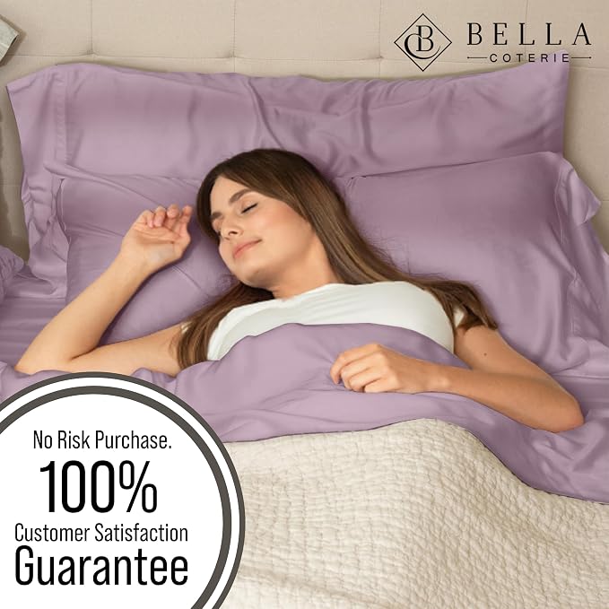 BELLA COTERIE | Luxury Bamboo Viscose Standard Size Pillowcase Set | 100% - Image 5