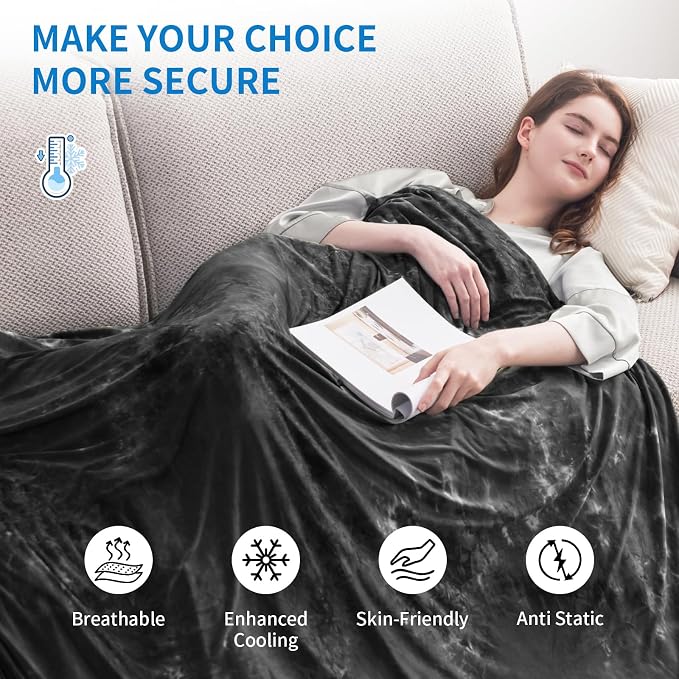 Guohaoi Cooling Blanket for Hot Sleepers and Night Sweats, Decortive Tie Dye - Image 3