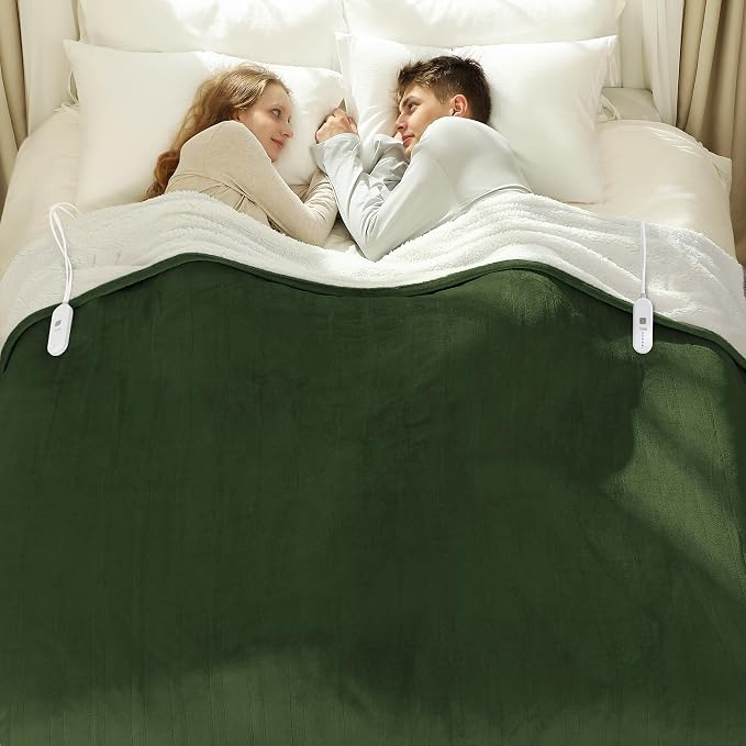 Heated Blanket Queen 84" x 90" by Vellubam