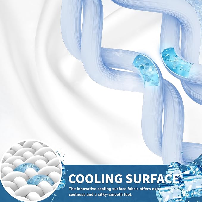 Sunflower Cooling Quilted Full Mattress Protector, Mattress Pad Chill Soft - Image 2