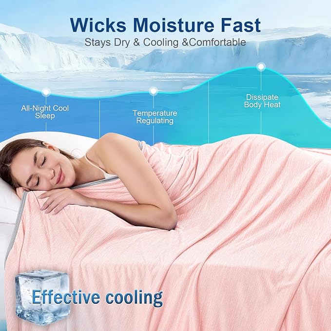 KMUSET Cooling Blanket Throw, Double Sided Summer Cooling Blankets - Image 4