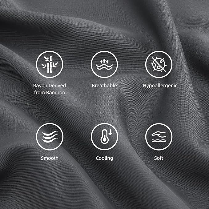 Standard Pillowcases, Cooling Viscose from Bamboo Pillow Covers - Image 5
