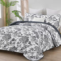 WONGS BEDDING Botanical Quilt Set King Size by WONGSBEDDING