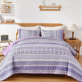 WONGS BEDDING Boho Quilt Set King Size, Lightweight Bedspread Coverlet Bedding by WONGSBEDDING