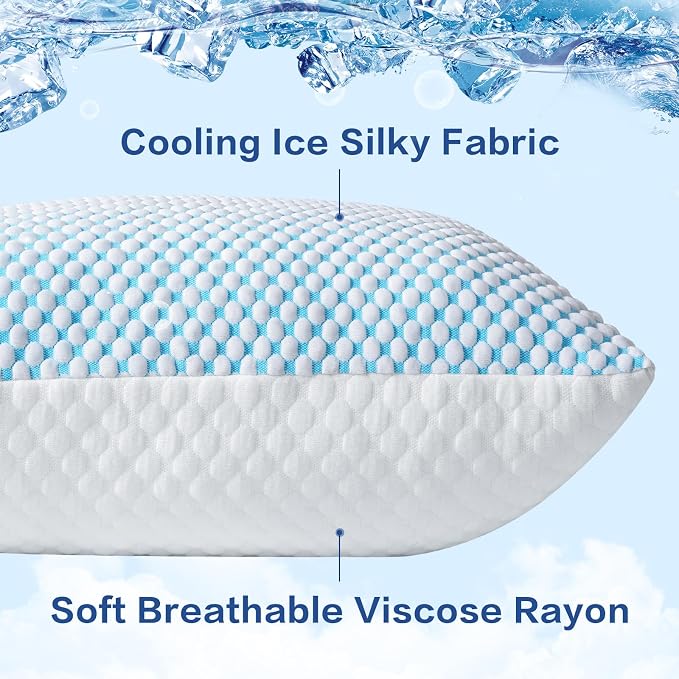 EASELAND Firm Pillows Shredded Memory Foam - Image 2