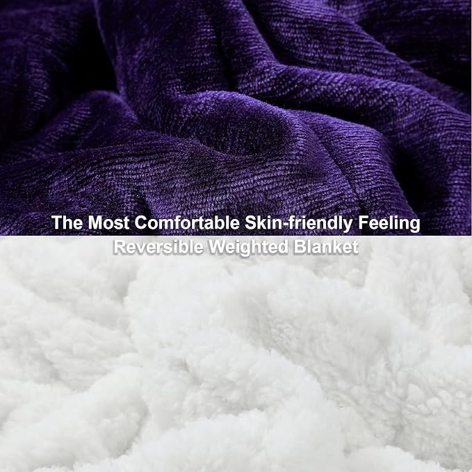 Alomidds Weighted Blanket for Adults, 12 lbs Twin Size Heavy Blanket - Image 3