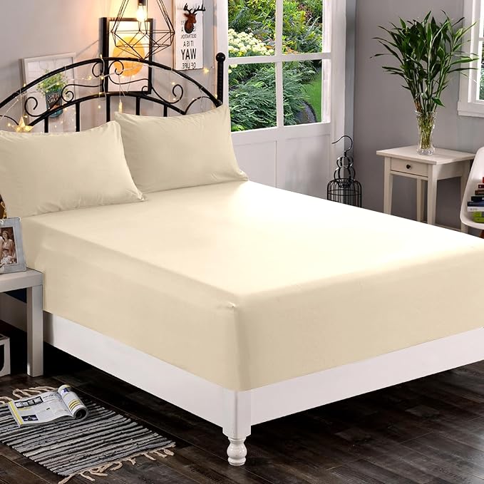Elegant Comfort 1500 Premium Quality Fitted Sheet Ultra Soft 18-24 Inch Extra - Image 2