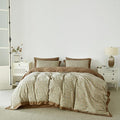 SUSYBAO Cute White Floral Duvet Cover Queen 100% Cotton 3 Pcs Set 1 Decorative by SUSYBAO