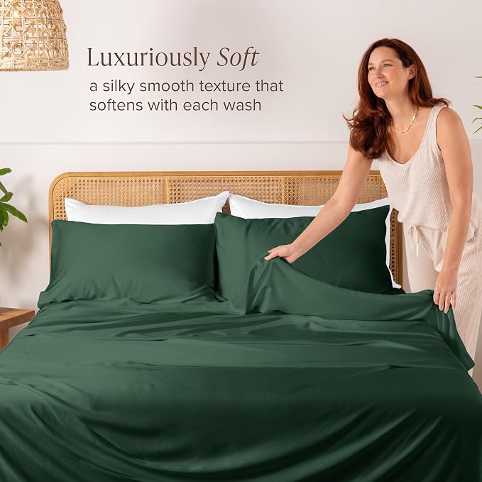 Bare Home 100% Rayon Made from Bamboo Luxury King Size Set of 2 Cooling - Image 2