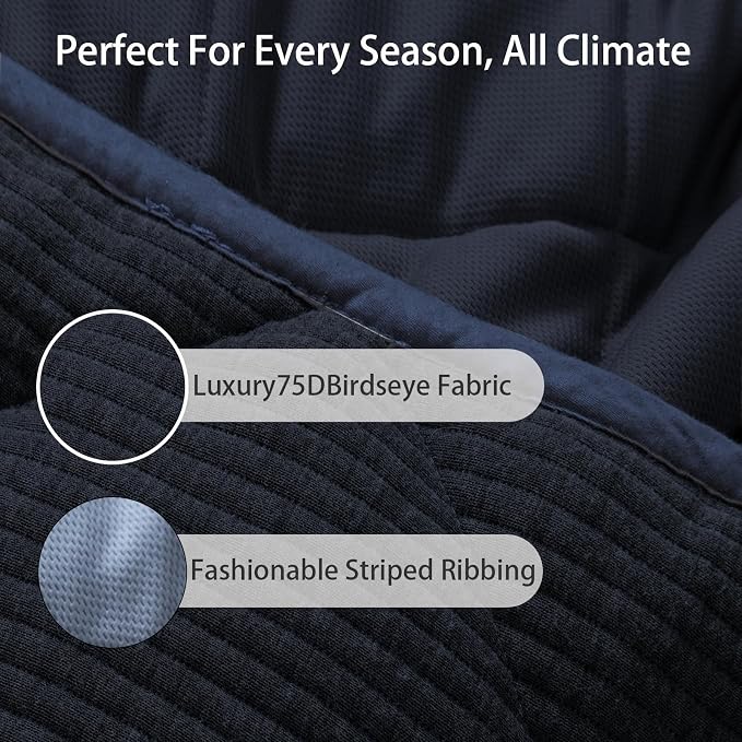 ZonLi 15lbs Weighted Blanket for Adults Sleeping, Double-Sided All Season - Image 9