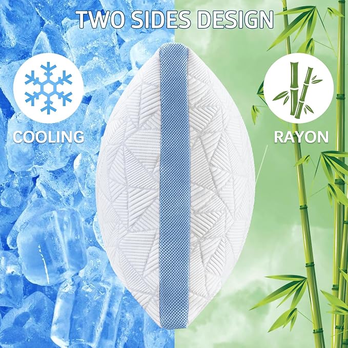 BETU Cooling Pillow King Size, Shredded Memory Foam Pillows - Image 2
