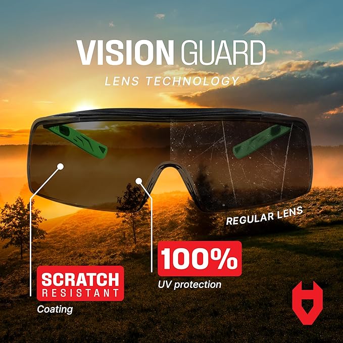 NoCry Tinted Safety Glasses Over Eyeglasses - Image 4