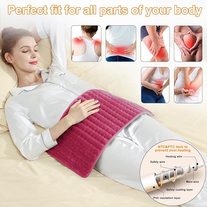 Deepsoon Heating Pad, Electric Heating Pads - Image 2